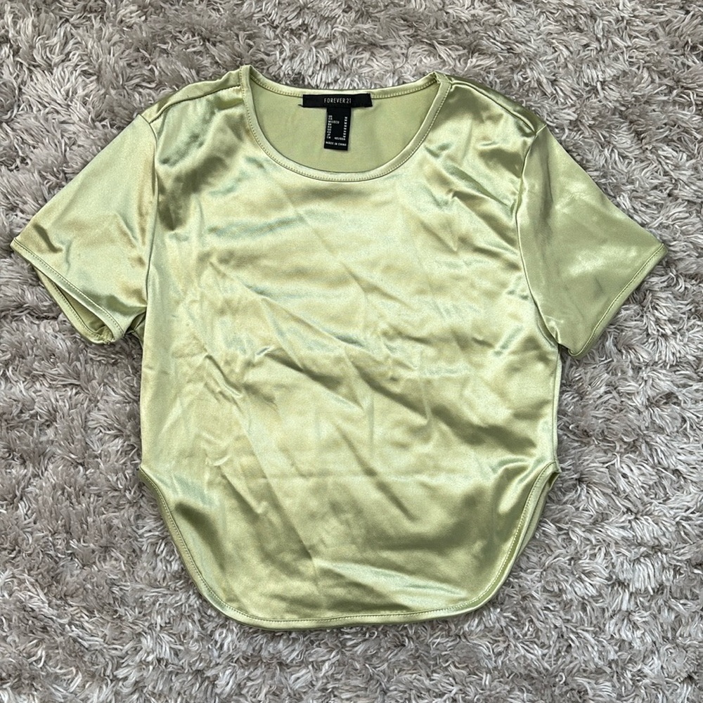 Satin Crop Top